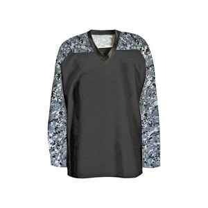 Nouveauté : Maillots de hockey sur glace en gros, couleur et logo personnalisés, vêtements de sport pour adultes, 100 % polyester respirant - Product Image 6