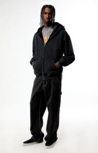 เสื้อฮู้ดซิปหน้าสไตล์วินเทจ แฟชั่นใหม่สำหรับผู้ชาย ผ้าฝ้ายฟลีซ ระบายอากาศได้ดี สวมใส่สบาย ดีไซน์โดดเด่น วางขายออนไลน์ - Product Image 2