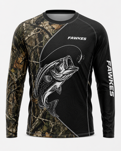 Pull à manches longues en molleton satiné respirant et à séchage rapide pour homme, idéal pour les activités décontractées d'hiver et la pêche en extérieur - Product Image 1