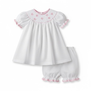 ชุดบลูเมอร์ลายหัวใจน่ารักสำหรับเด็กผู้หญิง ตกแต่งด้วยงานปักมือ เหมาะสำหรับวันวาเลนไทน์ - Product Image 1