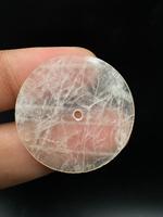 Cadran de montre A K Gems en quartz rose naturel, taille 31,50 mm, disque plat, épaisseur 1 mm, trou central 2 mm, classique, élégant, vintage, de luxe