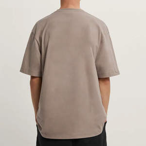 เสื้อยืดผู้ชายทรงแร็กแลน แขนเสื้อแบบดรอปโชว์เดอร์ สีเทาเฮเธอร์ ผลิตจากผ้าฝ้าย 94% ผสมสแปนเด็กซ์ 6% - Product Image 2