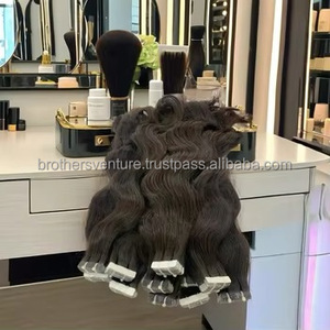 Worldwide <b>Cheap</b> Virgin Indian Remy Hair Weft Natural Black Color High Quality Human Hair <b>Extensions</b> - Product Image 3