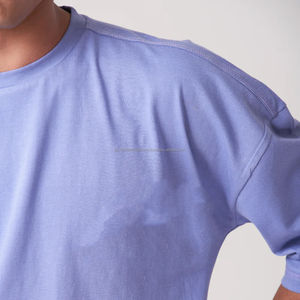 T-shirt 100% coton personnalisé, lourd, respirant, vêtements de musculation pour la salle de sport, manches courtes, impression à chaud, design d'écran - Product Image 5