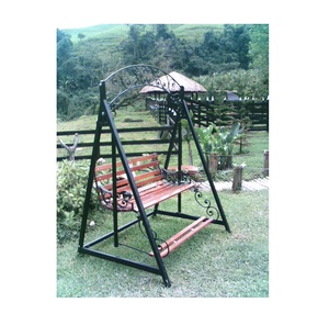 Columpio de Hierro para Exteriores, para Jardín, Patio y Terraza, con Construcción Estable para un Asiento Cómodo Diario - Product Image 1