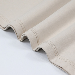 Camiseta de cuello redondo con hombros caídos, 270g, de alta calidad, con logotipo personalizado bordado, precio de fábrica de Bangladesh y China. - Product Image 6