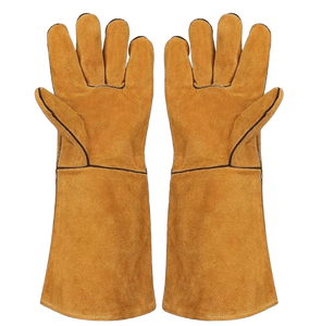 Guantes de Soldadura de Cuero Vacuno de Alta Resistencia |   Guantes de Trabajo Resistentes al Calor y al Fuego para Soldadura MIG TIG |   Venta al por mayor - Product Image 1