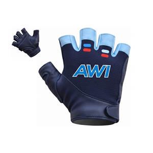 Gants de fitness unisexes AWI à demi-doigts, respirants, avec protection de la paume, pour la musculation, l'entraînement en salle de sport, antidérapants, fermeture auto-agrippante - Product Image 2