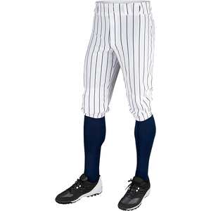 New Arrival <b>Men's</b> Sports Baseball Uniform Pants <b>Knickers</b> Heat-Transfer Printed Solid 100% Polyester Anti-UV Quick Dry Custom - Product Image 1