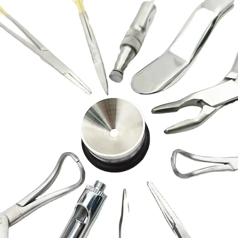 ชุดเครื่องมือผ่าตัดช่องปาก 26 ชิ้น ชุดรากฟันเทียม นํากลับมาใช้ใหม่ได้ เคลือบซิลิโคนสีดํา โดยเครื่องมือ medicab