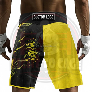 Shorts de boxe et de MMA imprimés en polyester extensible 100 %, respirants et légers, unisexes, service OEM/ODM haute performance - Product Image 4