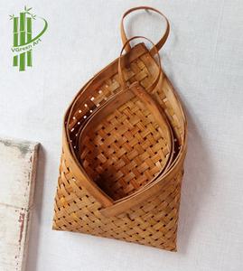 Whism — panier mural en bambou, contenant à fleurs, pour plantes, pour une décoration, pour l'extérieur ou la maison, décoration, 100% naturel - Product Image 6