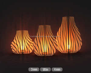 Support de lampe en T en bambou et bois écologique pour l'éclairage naturel de la maison, cadeau fait main et décoration d'exportation - Product Image 5