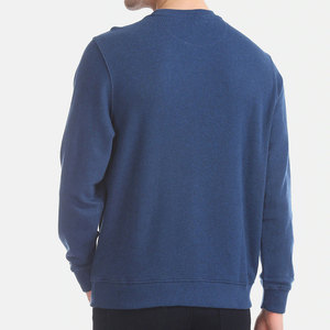 Wholesale Custom 100% Cotton Men's Long Sleeve Pullover Crewneck Top Embroidered Plain Dyed Winter <b>Sweatshirt</b> - Product Image 4