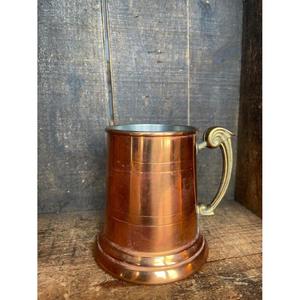 Polish Copper Beer Tankard Decorative <b>Mug</b> With Brass Handle Vintage Style Eco Friendly Premium Quality <b>Mugs</b> For Household Drinks - Product Image 3