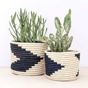 Cesta de diseño para almacenamiento, de paja, macramé y ratán, con asa, para decoración del hogar - Product Image 4