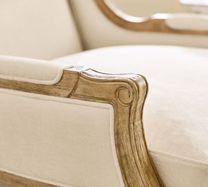 Sillones de Madera de Teca Sólida con Tapicería de Acabado Natural, Diseño Contemporáneo de Alta Calidad para Sala de Estar, Dormitorio y Uso en Hoteles - Product Image 4