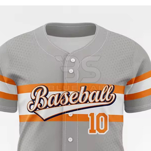 Top Selling 2025 Short Sleeve <b>Baseball</b> Jersey Front Logo Custom Team Names/Numbers 100% Polyester Breathable Unisex Sports Wear - Product Image 5