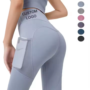 Leggings de Yoga con Rayas Tie Dye y Logotipo Personalizado, Pantalones de Yoga para Gimnasio y Fitness para Mujer, Impresión Digital, Cintura Elástica - Product Image 3