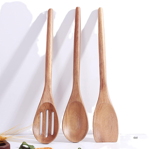 Soup Water Ladle Slotted Wood Utensil Set Wooden Cooking Spoon - Product Image 6