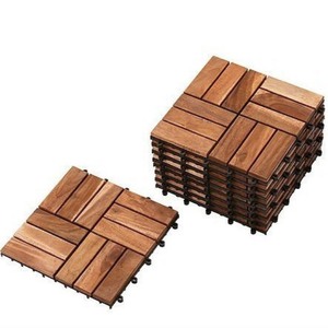 Azulejos de cubierta de madera de acacia de 18mm de alta calidad, acabado mate, sistema de enclavamiento de Instalación rápida, uso exterior moderno personalizado, 1 año - Product Image 6