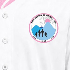 Maillot de baseball blanc pour femme avec patch brodé, manches courtes, boutons sur le devant, col en V, bordure rose, vêtements de sport décontractés, tenue d'équipe - Product Image 5
