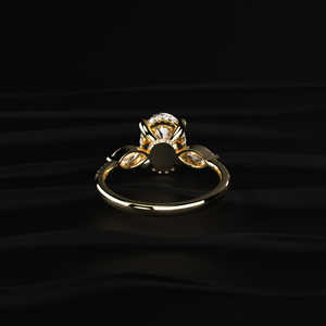 Anillo de Moissanita Ovalado Moderno Vintage de 3 Quilates con Piedras Laterales Marquise, Oro Blanco de 14K, Platino, Joyería Nupcial, Venta al por Mayor, Dropshipping - Product Image 5