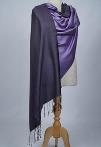 Estola Reversible de Cachemira y Seda Premium para Mujer, Ligera y Suave, Chal de Doble Cara, Bufanda de Lujo Ultra Suave de Diseñador - Product Image 6