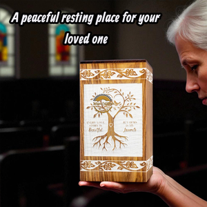 Handcrafted lifetree urn & Natural Wood Cremation Urn Ashes <b>Box</b> Artistic Funeral <b>Memorial</b> Keepsake by AYAANS - Product Image 1