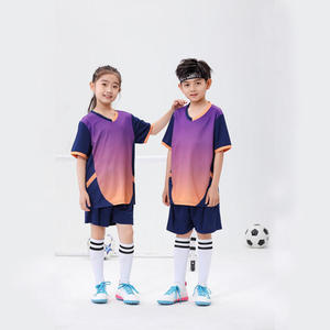 Best Selling High Quality Latest Designs 100% Polyester Breathable Team Adult Kids Soccer Wear Set Custom Soccer Uniforms - Product Image 1