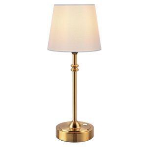 Gold <b>Table</b> Lamp Metal Base <b>Table</b> Lamp Fabric Shade Lamp Decorative <b>Table</b> Lamp Modern <b>Table</b> Lamp <b>Bedside</b> <b>Table</b> Lamp - Product Image 1