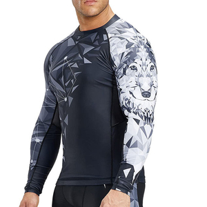 Rashguard Personalizado Directo de Fábrica UPF50 Anti-UV Sublimado para Jiu-Jitsu, Rashguard de Manga Larga para MMA con Logotipo Personalizado, Diseño Propio para MMA BJJ - Product Image 2