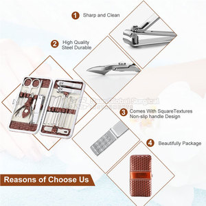 High Quality Stainless Steel <b>Manicure</b> & Pedicure <b>Kit</b> Durable Compact Case Premium Personal Care Essentials - Product Image 6