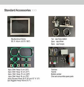 Máquina <span class=keywords><strong>de</strong></span> Bordar Comercial Automática <span class=keywords><strong>de</strong></span> 2 Cabezales Multifuncional <span class=keywords><strong>de</strong></span> 12/15 Agujas para Ropa Musulmana Nigeriana 500*400mm - Product Image 3