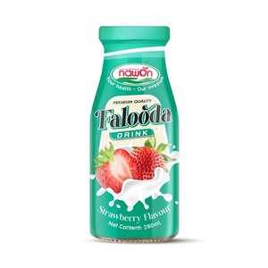 Free Sample NAWON Milk Series Falooda Drink Private Label Vietnam OEM ODM 280ml Glass Bottle <b>Beverage</b> Manufacturer - Product Image 5