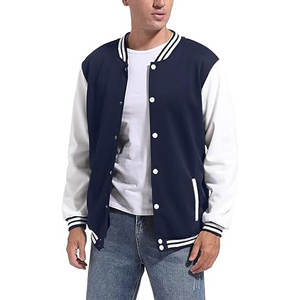 Blouson universitaire tendance en laine avec manches en cuir – Veste d'hiver style Letterman - Product Image 1