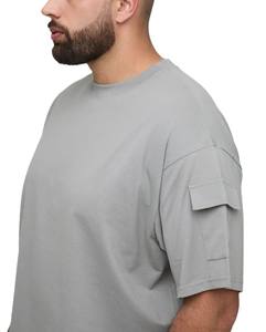 Ensemble T-shirt et short 100 % coton pour homme – Collection été 2 pièces – Qualité supérieure, coupe oversize personnalisable - Product Image 5