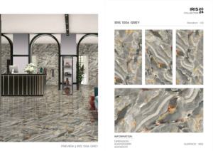 Azulejos de porcelana de calidad de exportación con superficie irisada en tamaño 60x120cm 600x1200mm 24x48 para proyectos de interior de alta gama - Product Image 4