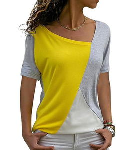 T-shirt d'été formel imprimé pour femme 100 % coton respirant écologique à manches courtes en tissu léger et doux - Product Image 3