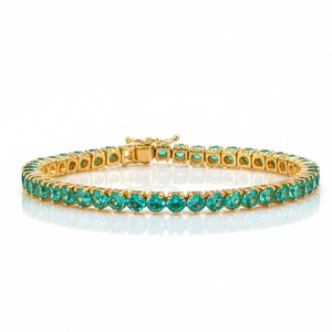 Natural Emerald Gemstone <b>Bracelet</b> Luxury Bead Jewelry Custom Design Fashion <b>Bracelet</b> for Retail Wholesale and Gift Markets - Product Image 1