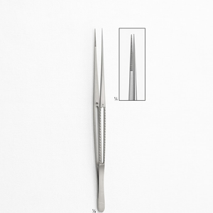 Pinzas Atraumáticas Ultraligeras con mandíbulas de 1.5 mm y 240 mm |   Instrumentos Dentales Vitra de Acero Inoxidable de Primera Calidad - Product Image 1
