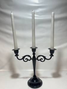 Modern Aluminium 3 Arm Candelabra Candle Holder Decorative Gold Metal Candlestick Centerpiece for Wedding Event Home Table Décor - Product Image 1