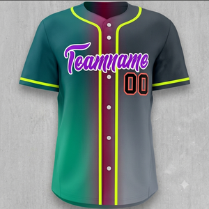 Camiseta de béisbol transpirable con botones para adultos, fabricación profesional de ropa deportiva con corte automatizado, jersey de béisbol - Product Image 3