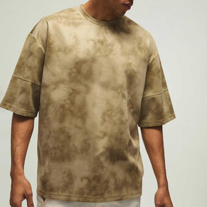 T-shirt Homme Oversize Effet Délavé Coupe Décontractée Coton Premium Épais Finition Sun Fade Style Décontracté Streetwear Mode Quotidienne Uni - Product Image 6