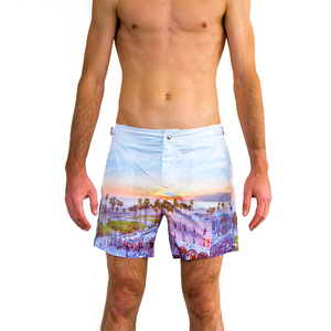 Pantalones Cortos Deportivos de Lona para Hombre, de Alta Calidad, de Poliéster y Algodón, Teñidos, Resistentes al Viento, de Secado Rápido, para Playa, Verano - Product Image 2