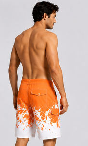 OEM Mens <b>Swim</b> Trunks Custom <b>Board</b> Shorts Wholesale Quick Dry Beach Shorts Hawaii Print Surfing Shorts With Pockets Breathable - Product Image 4