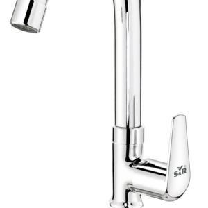 Modern Swan Neck <b>Tap</b> Chrome Plated Brass High Arc Kitchen Sink Faucet Deck Mounted Water <b>Tap</b> Premium Use - Product Image 1