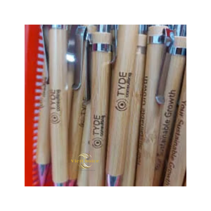 Bolígrafo de Bambú Vietchoice con Logotipo Grabado con Láser Personalizado, Ancho de Escritura de 1.0 mm, Cuerpo Deportivo, Impresión UV en Múltiples Colores - Product Image 5