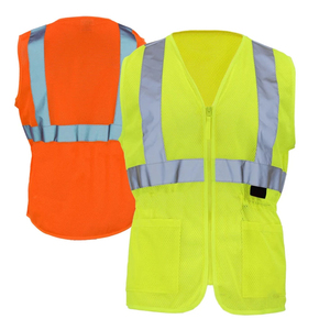 Reflective Stripes Waterproof Plus Size Safety Vest <b>Jackets</b> Traffic & Construction <b>Worker</b> Hi Visibility Workwear Vest - Product Image 4