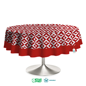 Nappe ronde moderne à motifs floraux tissés, fabriquée en coton 100 %, douce, imperméable et résistante à l'huile, pour la décoration de la maison, de la cuisine et de la salle à manger - Product Image 6